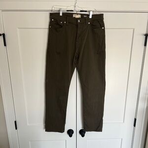 Madewell The Allday 1991 Straight-Leg Pant Deep Green Color 33/30